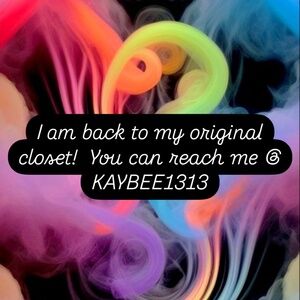 Moved and settled now find me @ KAYBEE1313